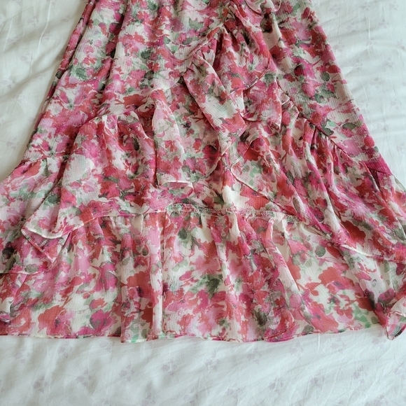 Misa Los Angeles Rumi One Shoulder Floral Dress - Picture 6 of 14